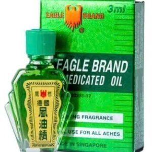 Dầu gió xanh Eagle Brand 3ml Singapore – giảm đau, chống gió, trị muỗi đốt