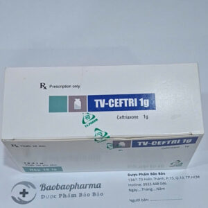TV-CEFTRI 1g (Ceftriaxon 1g) – Thuốc tiêm điều trị nhiễm khuẩn nặng