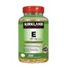 Vitamin E Kirkland Signature 180mg (dl-Alpha Tocopheryl Acetate) Hỗ trợ chống oxy hóa & tăng cường miễn dịch (Hộp 500 viên)