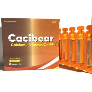 Cacibear Calcium – Vitamin D3 – PP Ống Uống Bổ Sung Canxi Cho Trẻ Em Và Người Lớn (hộp 20 ống x 10ml)
