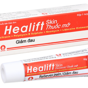 Healift Skin Ointment – Thuốc mỡ kháng sinh giảm đau, hỗ trợ điều trị nhiễm trùng da(tuyp 10g)