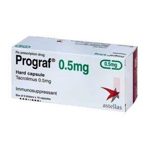 Prograf 0.5mg (Tacrolimus) Astellas – Thuốc chống thải ghép sau ghép tạng (Hộp 5 vỉ x 10 viên)