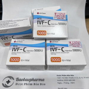 Thuốc tiêm IVF-C 5000IU – Human Chorionic Gonadotropin (hCG), hộp 1 lọ
