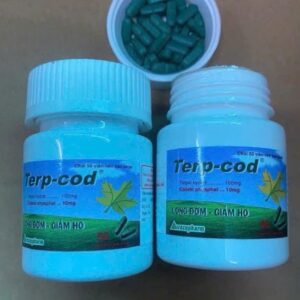 Terp-cod Vacopharm (Terpin Hydrat 100mg và Codein Phosphat 10mg) - Thuốc giảm ho (Chai 50 Viên