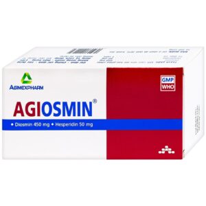 Agiosmin 450mg/50mg: Thuốc điều trị suy tĩnh mạch và bệnh trĩ