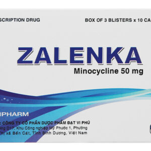 Zalenka 50mg (Minocycline) – Kháng Sinh Điều Trị Mụn Trứng Cá Và Nhiễm Khuẩn (Hộp 30 Viên)